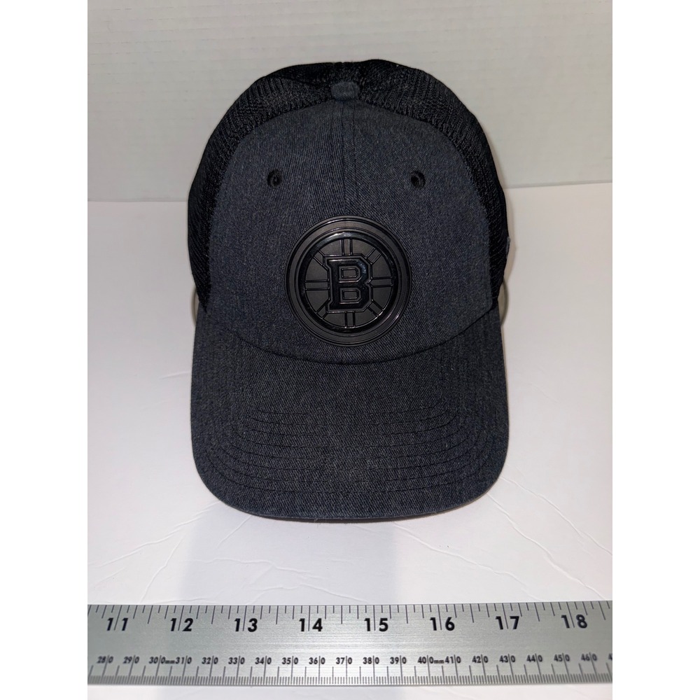 Fanatics Boston Bruins NHL Trucker Hat Black Charcoal Snapback Mesh Cap‎ Mens